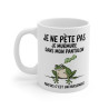 Mug Tasse Humour "Je ne pète pas, je murmure" - Tasse Drôle avec Grenouille - Idée Cadeau Originale et Rigolote