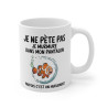Mug Tasse Humour "Je ne pète pas, je murmure" - Tasse Drôle avec Poisson Clown - Idée Cadeau Originale et Rigolote