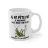 Mug Humour "Je ne pète pas, je murmure" - Tasse Rigolote avec Sauterelle - Cadeau Insolite et Amusant