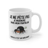 Mug Humour "Je ne pète pas, je murmure" - Tasse Drôle avec Araignée - Cadeau Original et Décalé