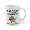 Mug Tasse Animal Hyène Humour - "Je ne pète pas, je murmure" - Cadeau Drôle et Décalé