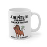 Mug Tasse Animal Phacochère Rigolo - "Je ne pète pas, je murmure" - Cadeau Drôle et Sauvage