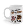 Mug Café Contre Donut - Course Matinale Drôle, Énergisante et Originale pour Amateurs de Café et Gourmands