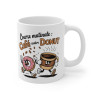 Mug Café Contre Donut - Course Matinale Drôle, Énergisante et Originale pour Amateurs de Café et Gourmands