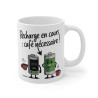 Mug Tasse Humour Recharge en Cours - Café Nécessaire pour Survivre à la Journée !