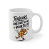 Mug Tasse Humour Pizza « Toujours une part de moi pour toi !! » – Design Drôle et Convivial Couple