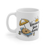 Mug « Vacances Bien Dorées » – Tasse Croissant, Soleil, Farniente, Design Été, Cadeau Original Relaxation et Vacances