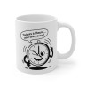 Mug « Toujours à l’Heure pour une Pause » – Tasse Horloge Humoristique, Cadeau Original pour Amateurs de Café et Moments Détente