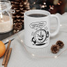 Mug « Toujours à l’Heure pour une Pause » – Tasse Horloge Humoristique, Cadeau Original pour Amateurs de Café et Moments Détente