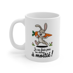 Mug Lapin « Je ne fais pas...