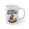 Mug Tasse Animal  Capitaine des Pataugeoires » – Tasse Humoristique avec Canard Marin Idée Cadeau