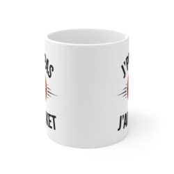Mug « J'peux Pas J'ai Basket » – Tasse Humoristique pour Fans de Basketball et Sportifs