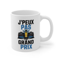 Mug « J'peux Pas J'ai Grand Prix » – Cadeau Parfait pour Fans de Formule 1 et Courses Automobiles