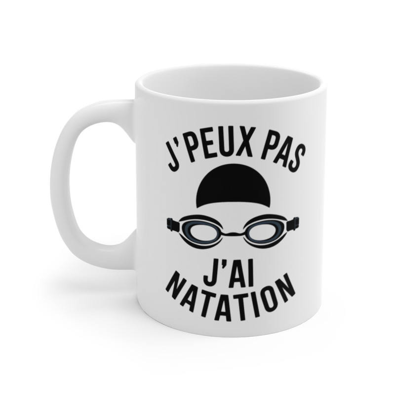 Mug « J'peux Pas J'ai Natation » – Idéal pour Nageurs et Amateurs de Piscine