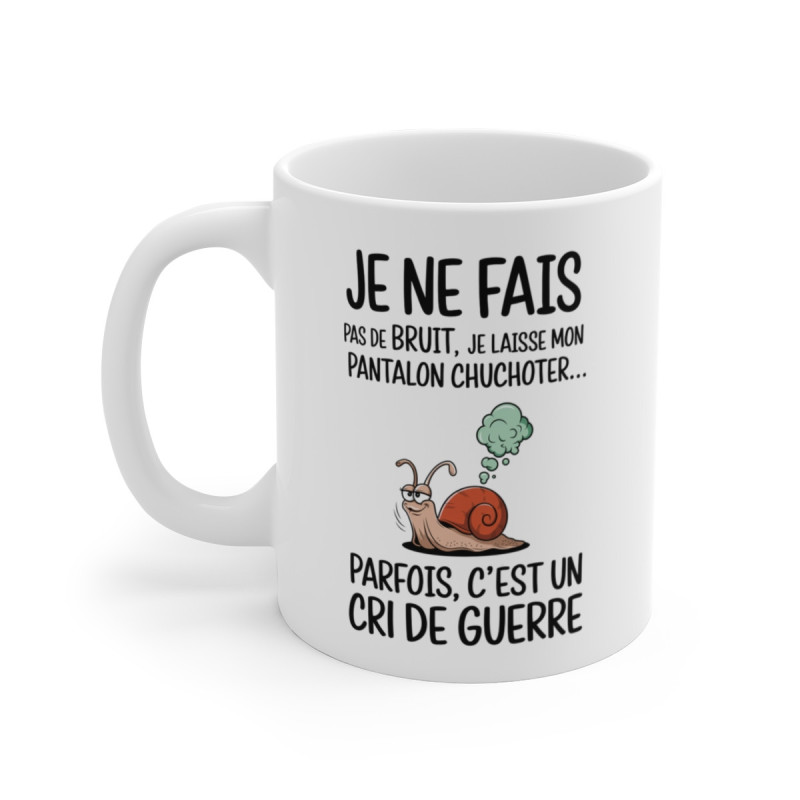 Mug Escargot Humoristique – Tasse Rigolote avec Illustration Amusante et Message Drôle pour Cadeau Original