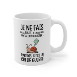 Mug Escargot Humoristique – Tasse Rigolote avec Illustration Amusante et Message Drôle pour Cadeau Original