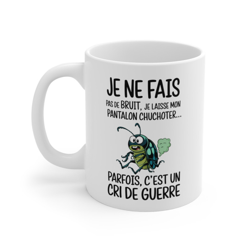 Mug Insecte Humoristique – Tasse Rigolote avec Coléoptère Amusant et Message Drôle pour Cadeau Original
