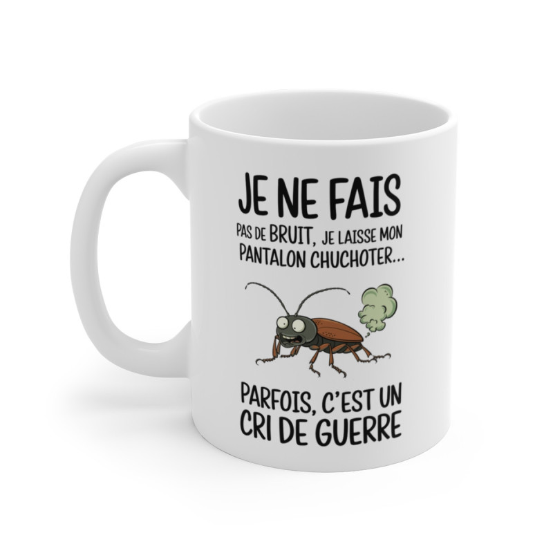 Mug Cafard Humoristique – Tasse Rigolote avec Insecte et Texte Drôle pour Cadeaux Originaux