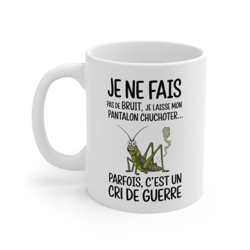 Mug Sauterelle Humoristique – Tasse Originale avec Message Drôle Amusant