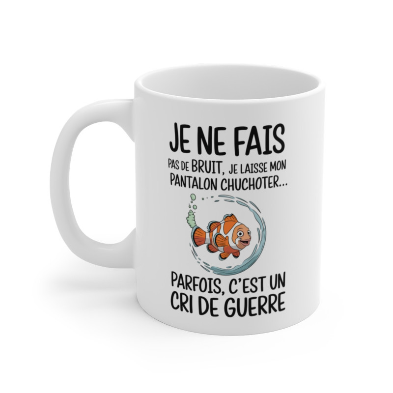 Mug Poisson Clown Humoristique - Tasse Amusante et Colorée avec Design Marin Unique