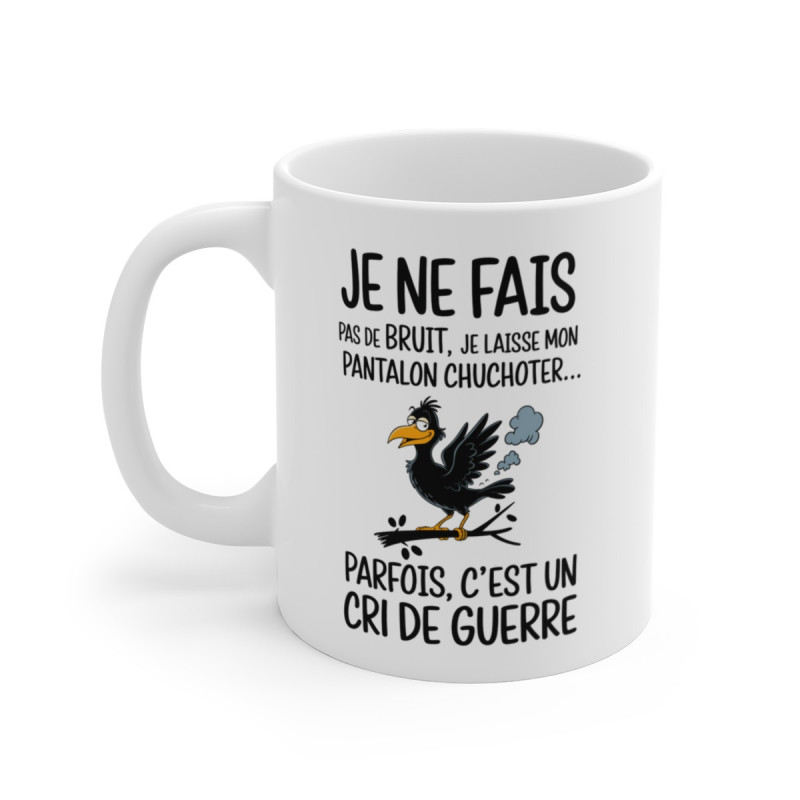 Mug Corbeau Humoristique - Tasse Originale avec Design Drôle et Message Amusant