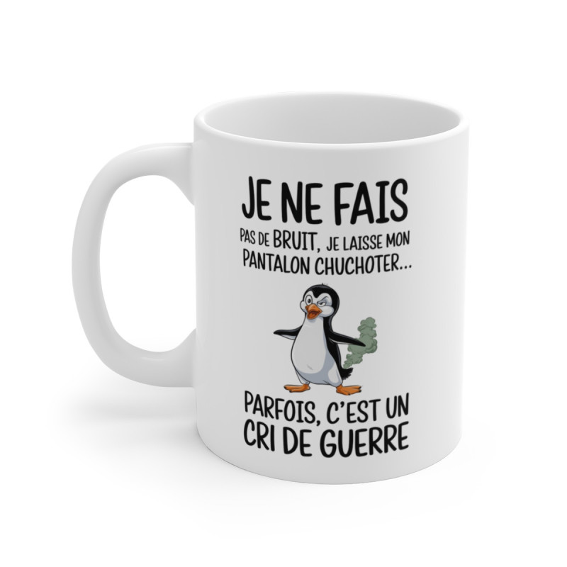 Mug Humoristique Pingouin - Tasse Originale avec Illustration Drôle et Design Unique