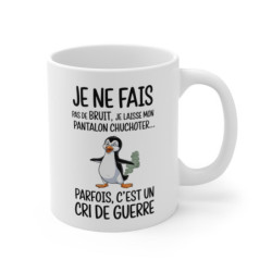 Mug Humoristique Pingouin - Tasse Originale avec Illustration Drôle et Design Unique