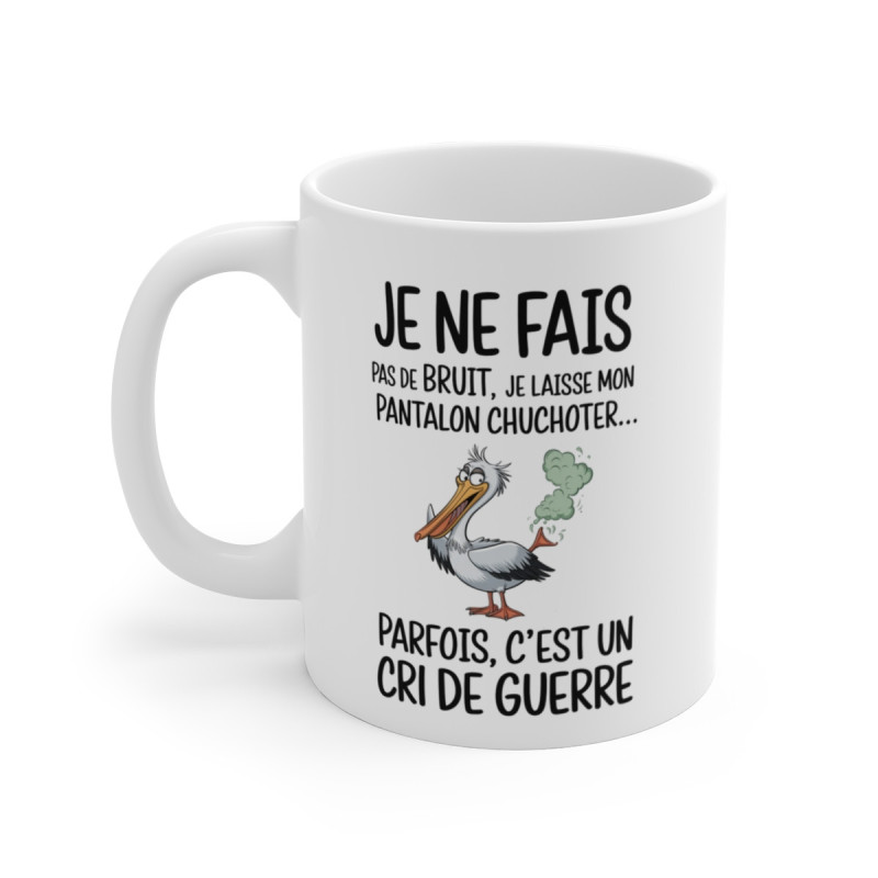 Mug Humoristique Pélican - Tasse Originale et Drôle avec Illustration Amusante