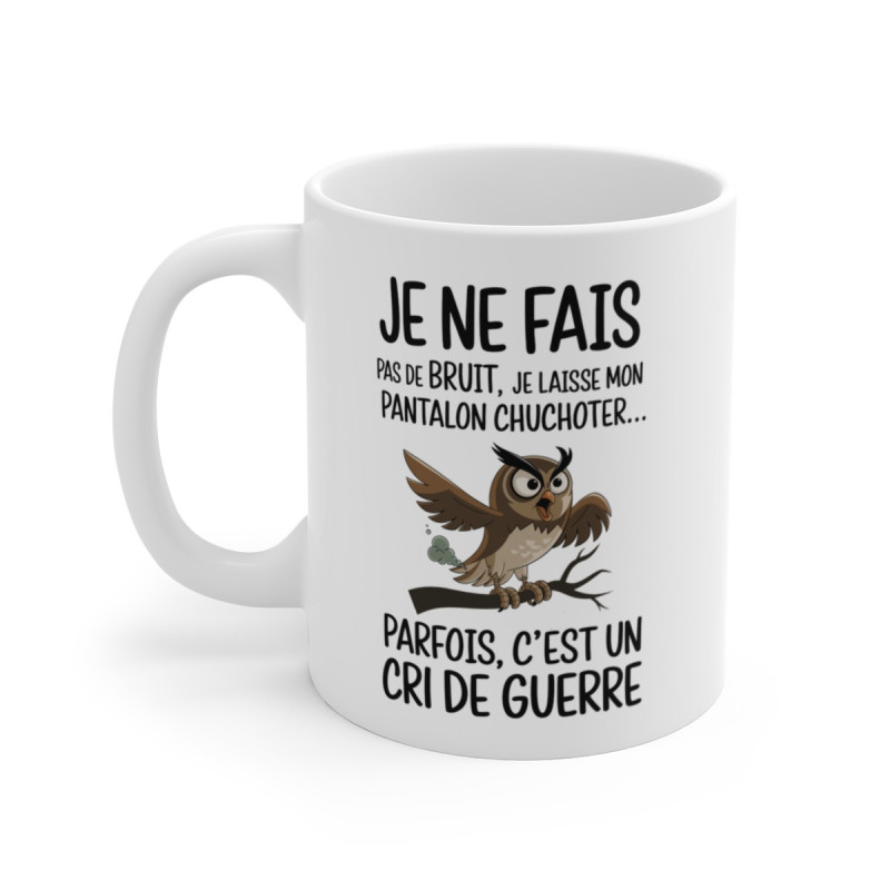 Mug Humoristique Hibou - Tasse Originale et Drôle pour Amateurs d’Humour