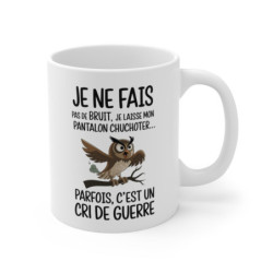Mug Humoristique Hibou - Tasse Originale et Drôle pour Amateurs d’Humour