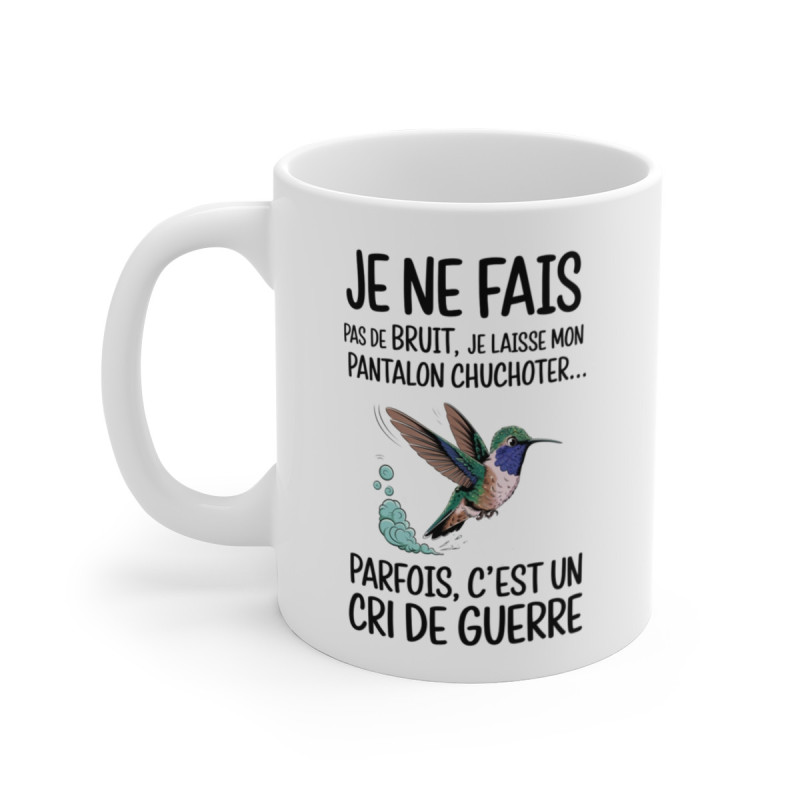 Mug Humoristique Colibri - Tasse Amusante et Drôle pour des Pauses Café Joyeuses