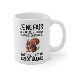 Mug Humoristique Écureuil - Tasse Originale et Drôle pour des Pauses Café Animées Amusante