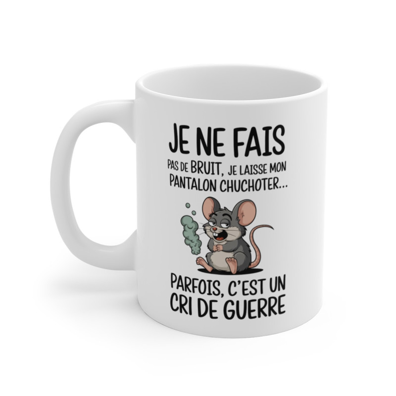Tasse Mug Cadeau Humour Original - Souris Rigolote Amusante Anniversaire Original