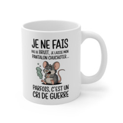 Tasse Mug Cadeau Humour Original - Souris Rigolote Amusante Anniversaire Original