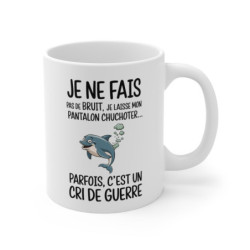 Tasse Mug Cadeau Humour Original - Dauphin Rigolo Amusant Anniversaire Original