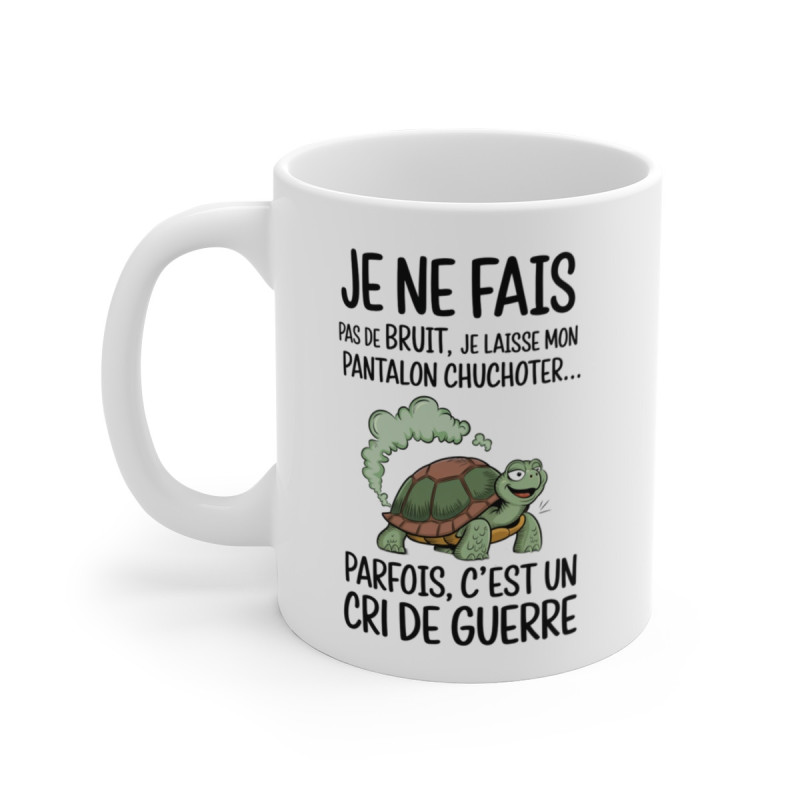 Tasse Mug Humour Original - Tortue Rigolote Amusante - Idée Cadeau Anniversaire Drôle et Unique