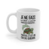 Tasse Mug Humour Original - Tortue Rigolote Amusante - Idée Cadeau Anniversaire Drôle et Unique