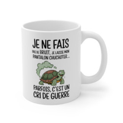Tasse Mug Humour Original - Tortue Rigolote Amusante - Idée Cadeau Anniversaire Drôle et Unique