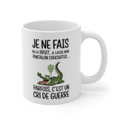 Tasse Mug Humour Original - Crocodile Rigolo et Amusant - Idée Cadeau Anniversaire Drôle et Unique