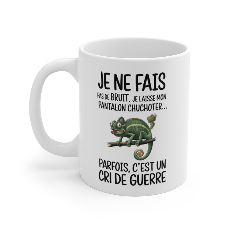 Tasse Mug Humour Original - Caméléon Rigolo et Amusant - Idée Cadeau Anniversaire Drôle et Unique