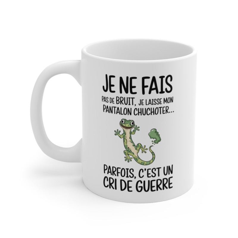 Tasse Mug Humour Original - Gecko Rigolo et Amusant - Cadeau Anniversaire Unique et Drôle