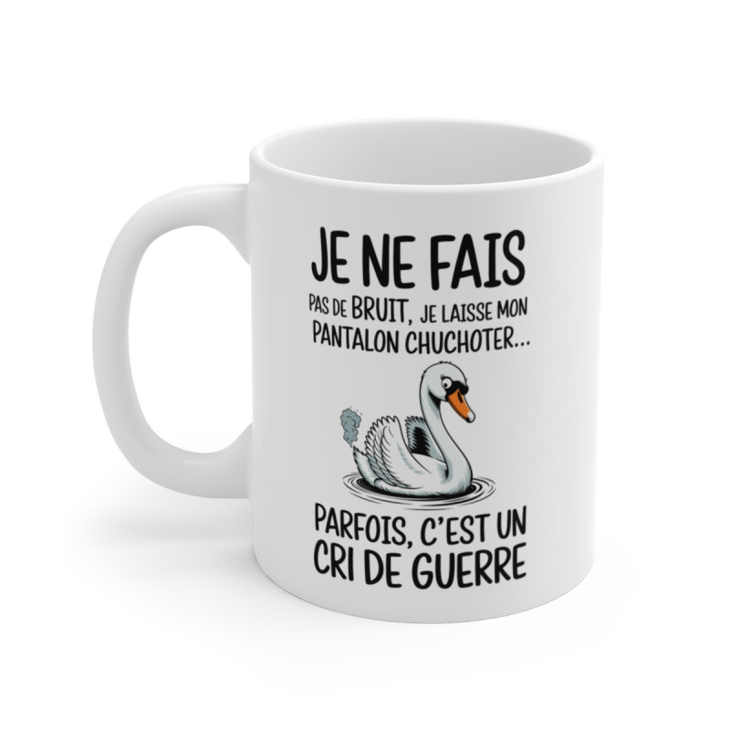 Tasse Mug Humour Original - Cygne Rigolo et Amusant - Cadeau Anniversaire Unique et Drôle