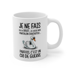 Tasse Mug Humour Original - Cygne Rigolo et Amusant - Cadeau Anniversaire Unique et Drôle