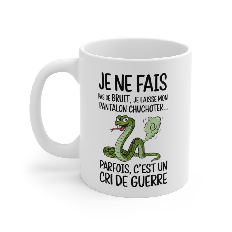 Tasse Mug Humour Original - Serpent Rigolo et Amusant - Cadeau Anniversaire Drôle et Unique