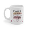 Mug Céramique Romantique Poétique - Cadeau Saint-Valentin, Anniversaire, Couple, Design Élégant, Idée Originale et Durable