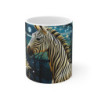 Mug Tasse Zèbre Élégant -  Design Artistique Safari, Cadeau Original et Naturel pour Amoureux des Animaux et de l'Aventure