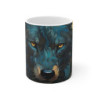 Mug Tasse Design Loup Mystique -  Artistique et Sauvage, Cadeau Unique pour Amoureux de la Nature et des Animaux