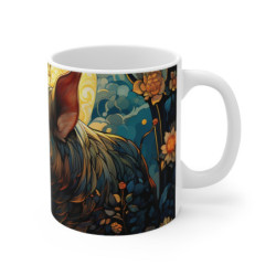 Mug Cochon Enchanté - Tasse en Céramique avec Design Artistique, Cadeau Unique pour Amoureux de la Nature et de l'Art