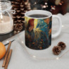 Mug Cochon Enchanté - Tasse en Céramique avec Design Artistique, Cadeau Unique pour Amoureux de la Nature et de l'Art