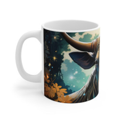 Mug Taureau Majestueux - Illustration Artistique et Unique, Parfait pour les Amateurs de Faune et de Symbolisme Puissant